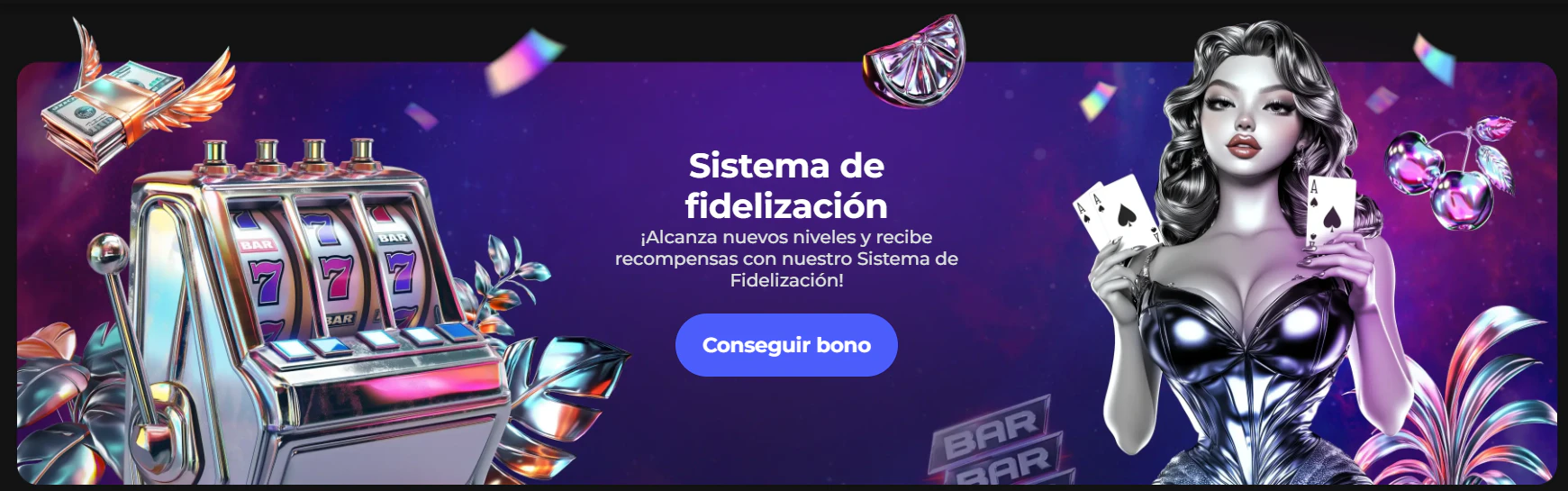 Winaura Casino programa VIP con niveles y cashback